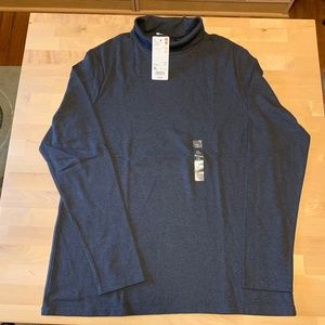 Uniqlo NWT Dark Gray Turtleneck Long Sleeve Tee XL